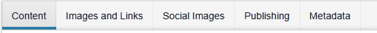 Content toolbar